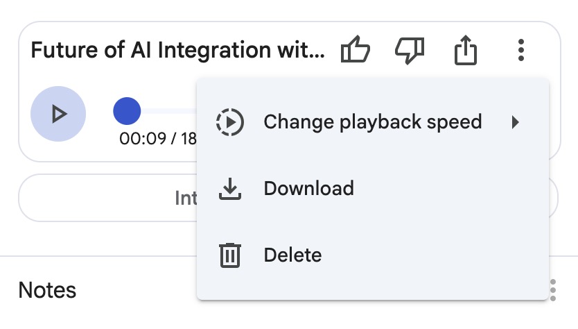 Download NotebookLM Audio